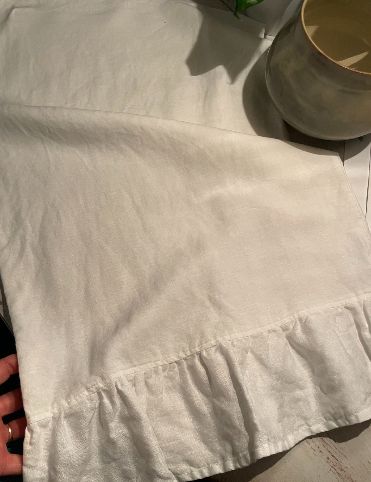 Linen Ruffled Pillowcase (Oeko-tex* certified)